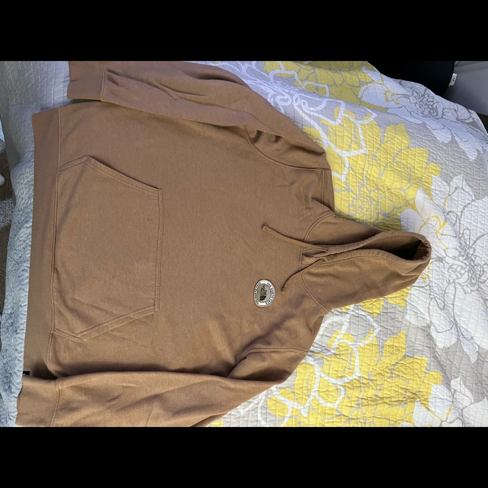 Mens North Face Hoodie Brown XXL